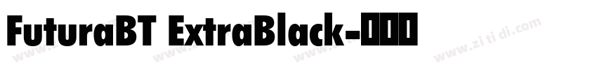 FuturaBT ExtraBlack字体转换